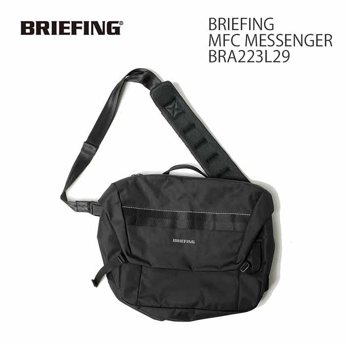 USA製ブリーフィングBRIEFING黒メッセンジャーバッグ+ショルダーパッド BRIEFING（ブリーフィング） メッセンジャーバッグ ショルダーバッグ