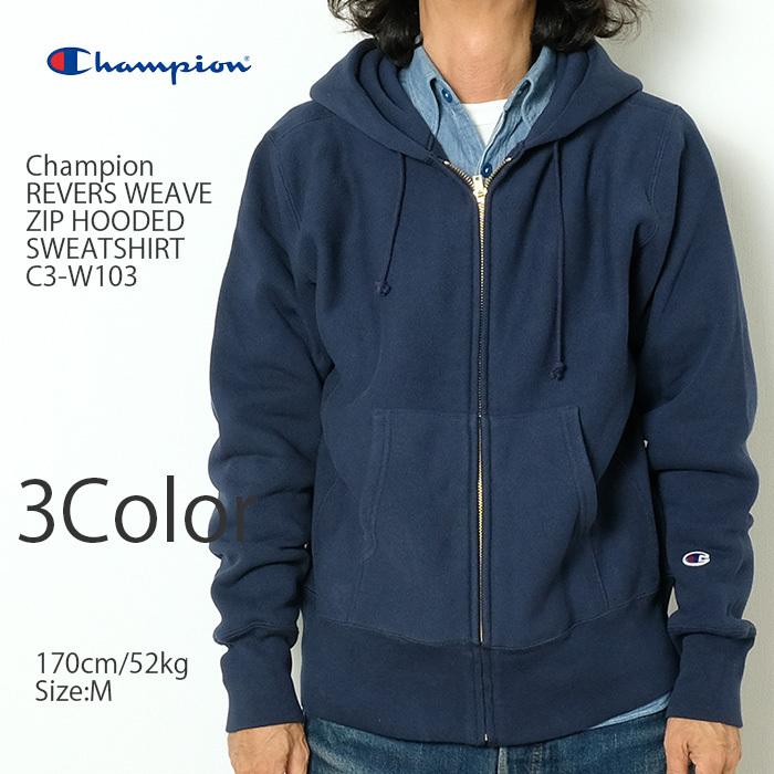 Champion チャンピオン リバースウィーブ ジップ フードデッド スウェットシャツ C3 W103 C3 W103 ヒノヤ 通販 Yahoo ショッピング
