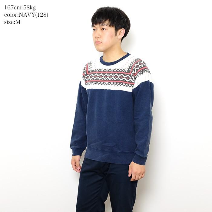 Cheswick 雪柄スウェット ナスコン 極上 90'S 鬼フェード CHESWICK（チェスウィック） コットンフリース スノースウェット