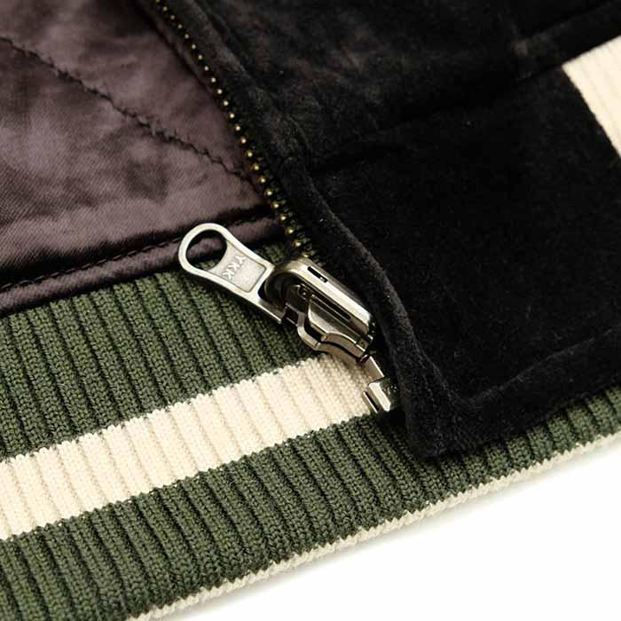 STUDIO D'ARTISAN ダークグリーン スカジャン STUDIO D'ARTISAN ステュディオ・ダルチザン スカジャン “サテン