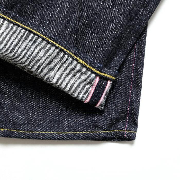 【濃紺】桃太郎ジーンズ 出陣 0805SPセルビッチ　デニム　日本製　W32 桃太郎ジーンズ（MOMOTARO JEANS） ヒノヤ スペシャルオーダー 15.7