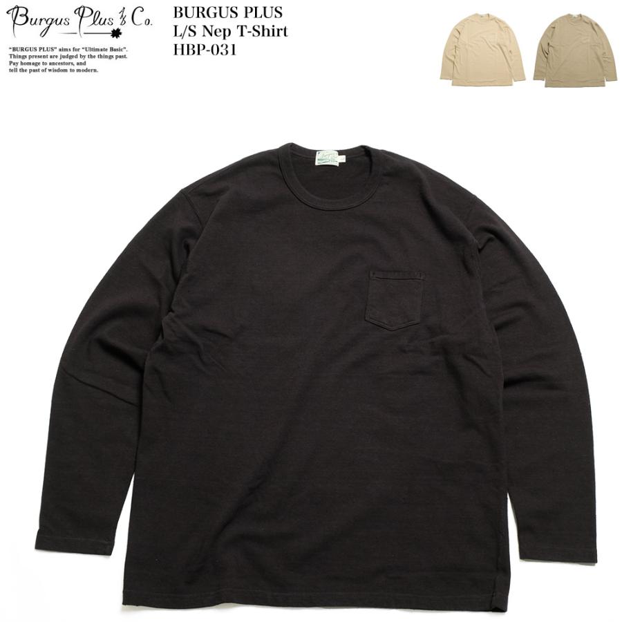 BURGUS PLUS バーガスプラス BURGUS PLUS HBP-031 L/S ネップTシャツ
