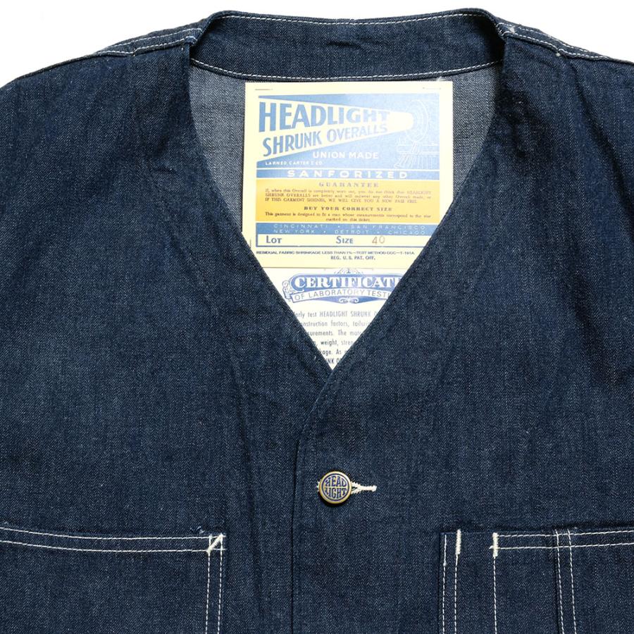SUGAR CANE HEADLIGHT（ヘッドライト）10オンス ブルーデニムベスト
