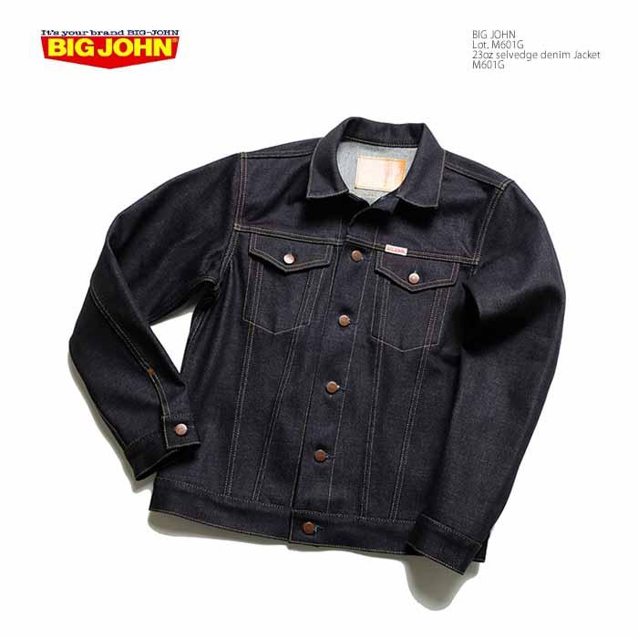 ☆BIG JOHN M601G 23oz極厚Gジャン 新品未使用☆ Big John（ビッグジョン） BIG JOHN M601G 23ozセルビッジデニム