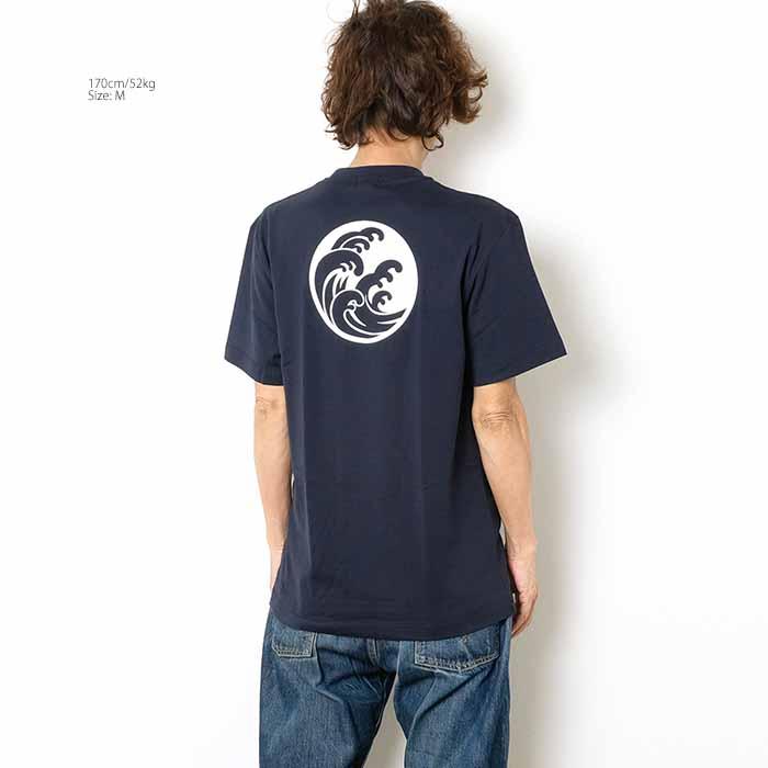 麿紋 maromon NAMI-M Tシャツ プリント - 波- メンズ | ヒノヤHINOYA
