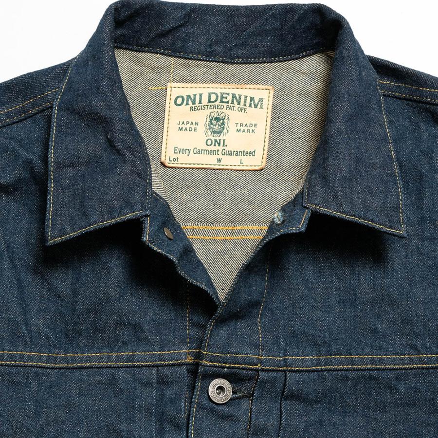 鬼デニム ONI DENIM ONI-01507LIS Type 1st ジャケット 15oz 石川台