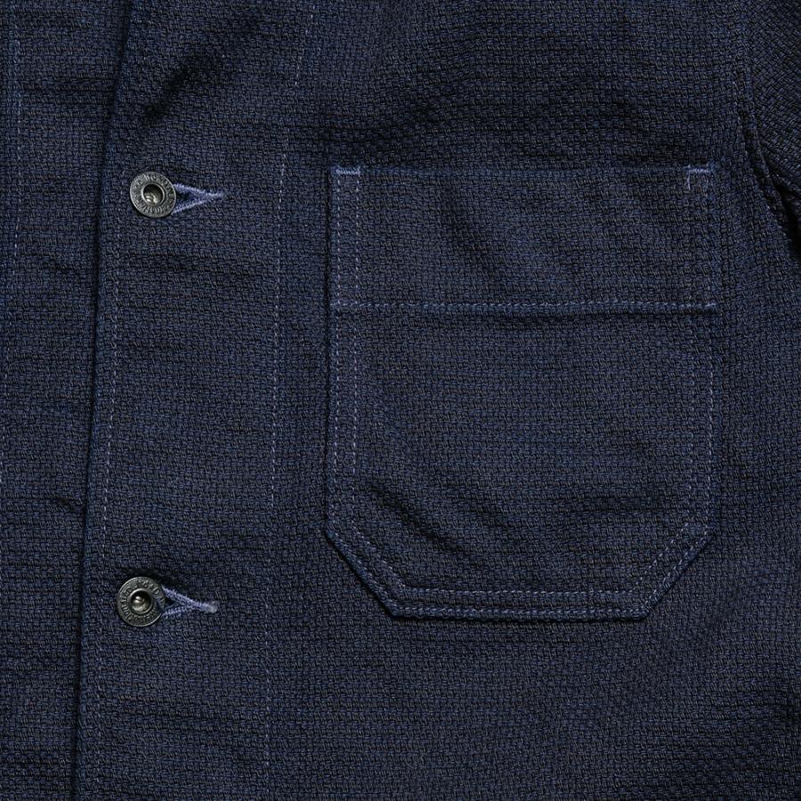 鬼デニム(ONI DENIM) カバーオール 刺し子風インディゴドビー 鬼デニム(ONI DENIM) カバーオール 刺し子風インディゴドビー