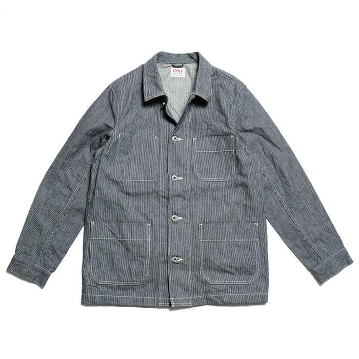 ONI DENIM 鬼デニム　ピンストライプ　カバーオール 鬼デニム（ONI DENIM） ピンヘッドストライプ ジャケット ONI-03100