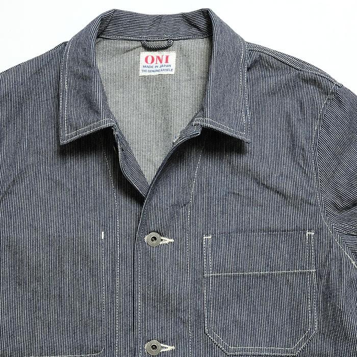 鬼デニム（ONI DENIM） ピンヘッドストライプ ジャケット ONI-03100