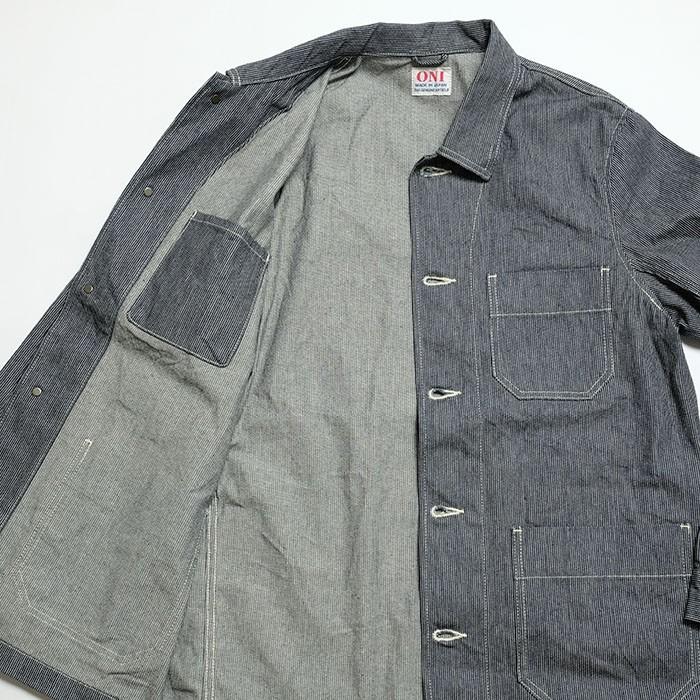 鬼デニム（ONI DENIM） ピンヘッドストライプ ジャケット ONI-03100