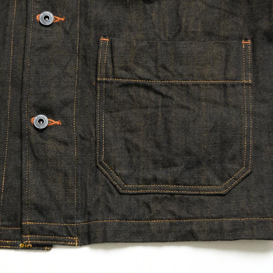 鬼デニム ONI DENIM カバーオール ONI-03100BKO ブラック×オリーブ