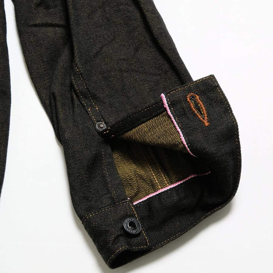 鬼デニム ONI DENIM カバーオール ONI-03100BKO ブラック×オリーブ