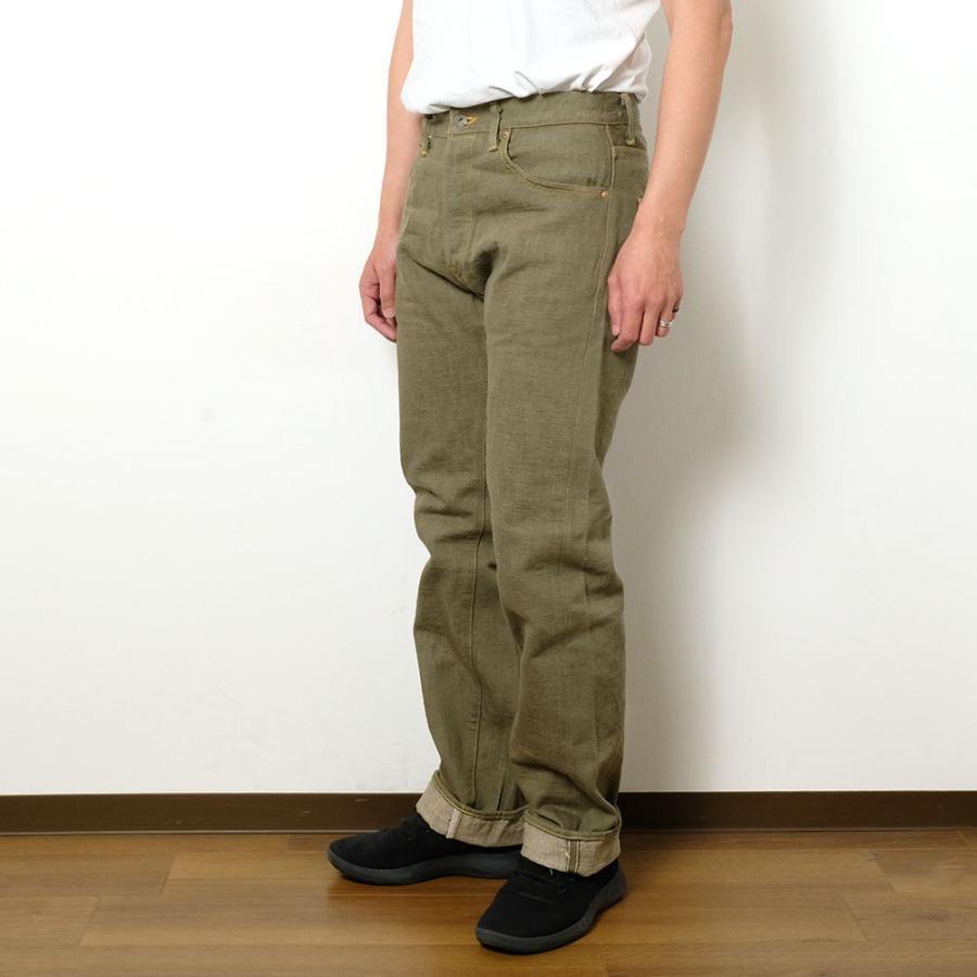 鬼デニム ONI DENIM ONI-266OLD 18oz オリーブデニム リラックス