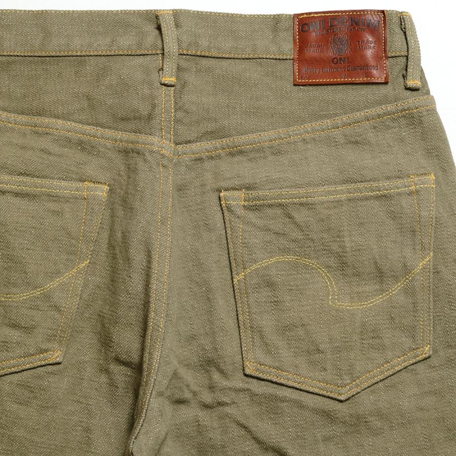 鬼デニム ONI DENIM ONI-266OLD 18oz オリーブデニム リラックス
