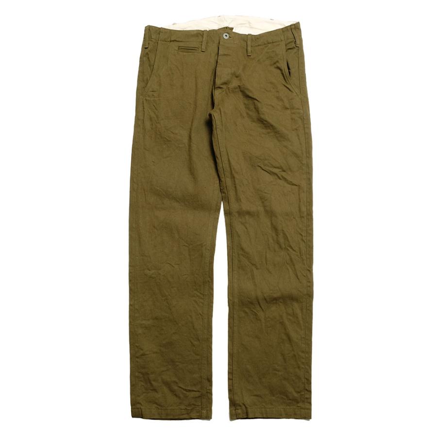 鬼デニム（ONI DENIM） 12oz ダークオリーブ トラウザース ONI-727DK