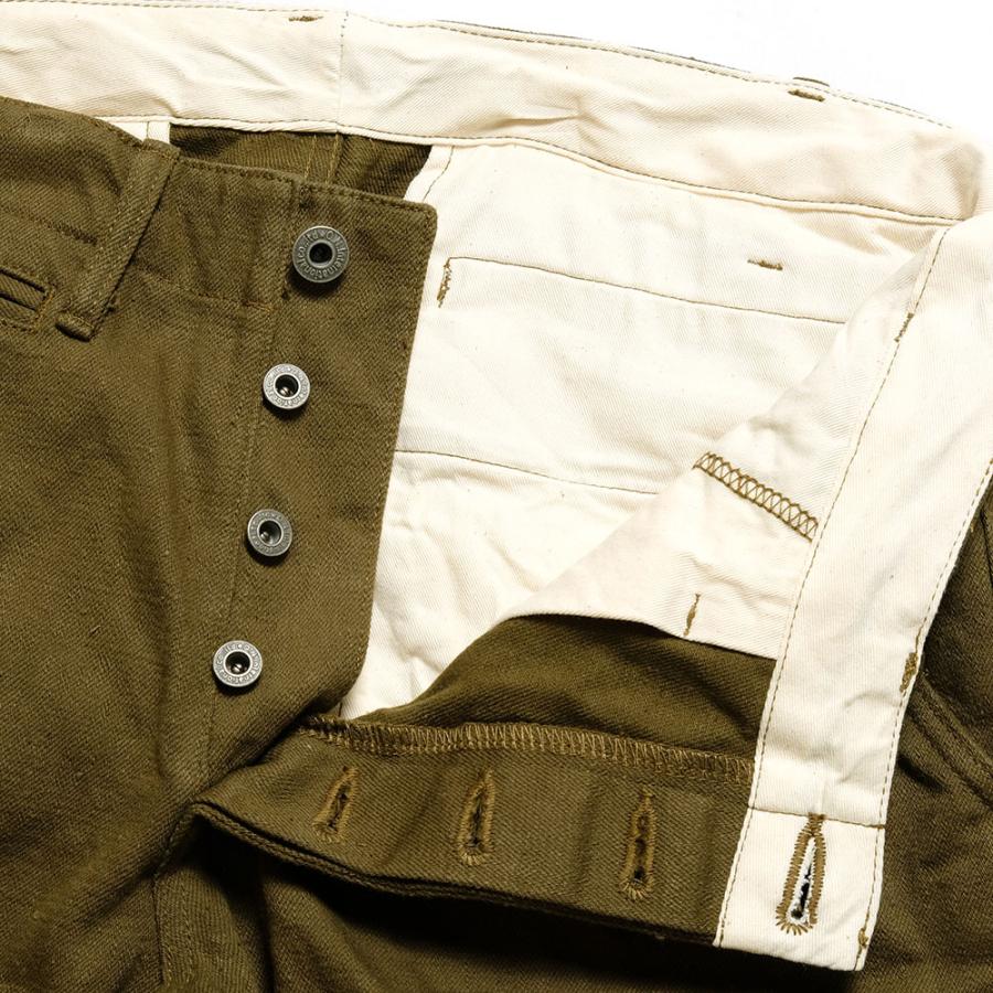 鬼デニム（ONI DENIM） 12oz ダークオリーブ トラウザース ONI-727DK