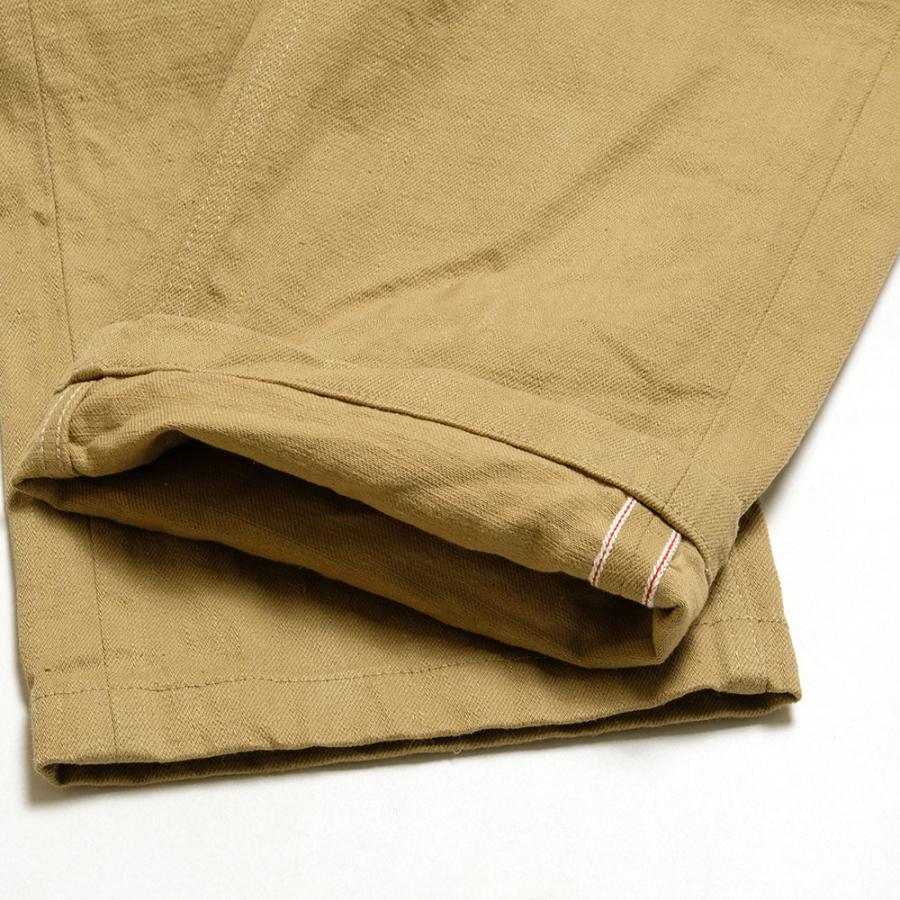 鬼デニム（ONI DENIM） 12oz カーキベージュ トラウザース ONI-727KH