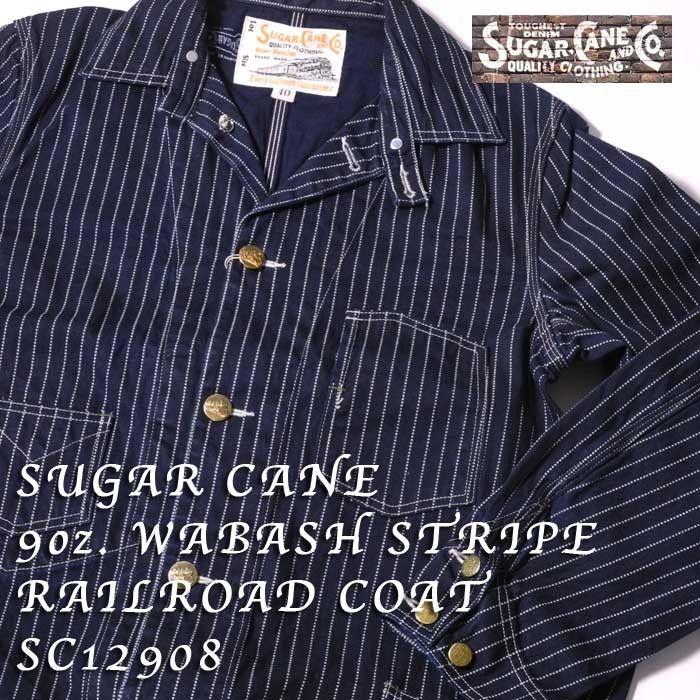 SUGAR CANE SUGARCANE（シュガーケーン） 9oz. WABASH STRIPE RAILROAD