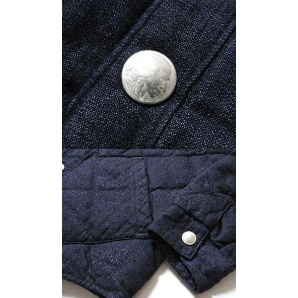 SUGAR CANE（シュガーケーン）　LEATHER YOKE　DENIM DOWN JACKET　CONCHO BUTTONS　SC13120 