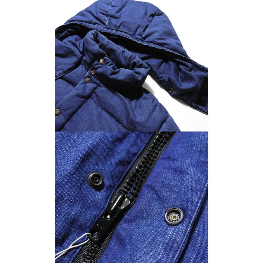 SUGAR CANE CANE シュガーケーン 10oz. DENIM HOODED DOWN JACKET
