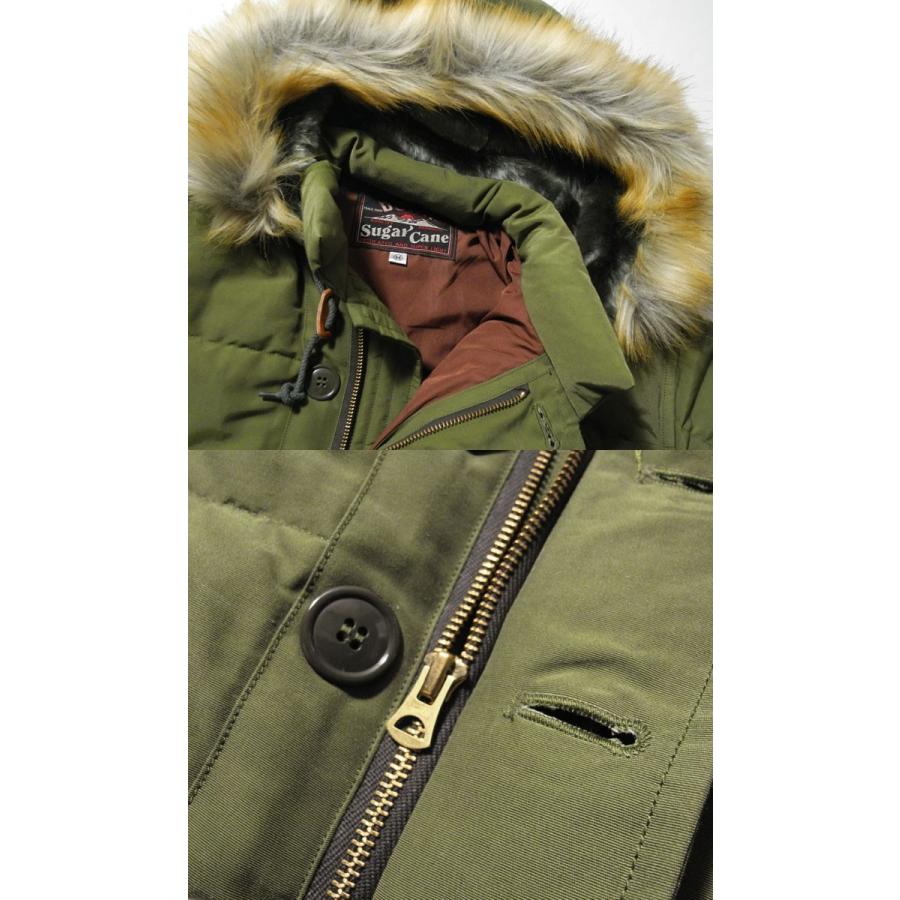 SUGAR CANE CANE シュガーケーン COTTON/NYLONHOODED DOWN JACKET