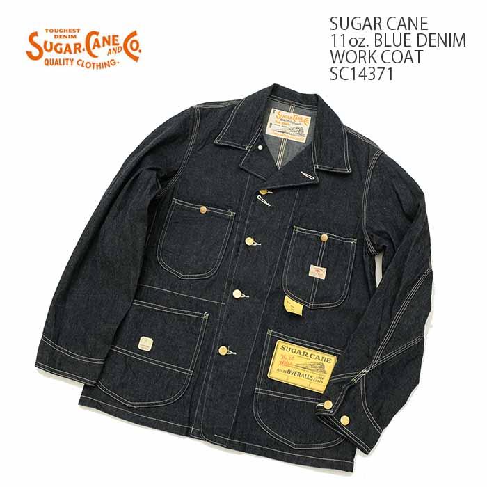 SUGAR CANE 11ozデニムワークコートS（36)Lot.SC14371 SUGAR CANE シュガーケーン SC14371 11oz. ブルーデニム ワークコート