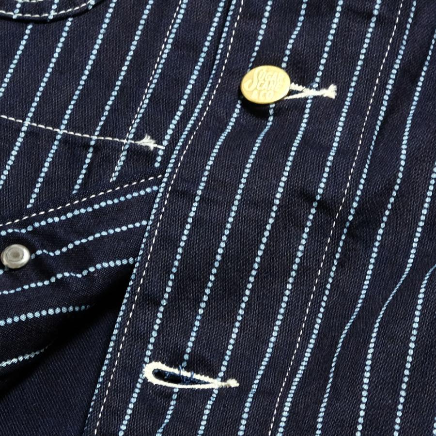 SUGAR CANE シュガーケーン SC15658 9oz. ウォバッシュ ストライプ