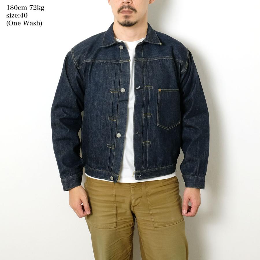 シュガーケーン SUGAR CANE SC19007 Super “Denim” Collectibles #07 13.5oz. ブルーデニム ブラウス 1946 MODEL ジャケット Gジャン | ヒノヤ HINOYA｜hinoya-ameyoko｜16