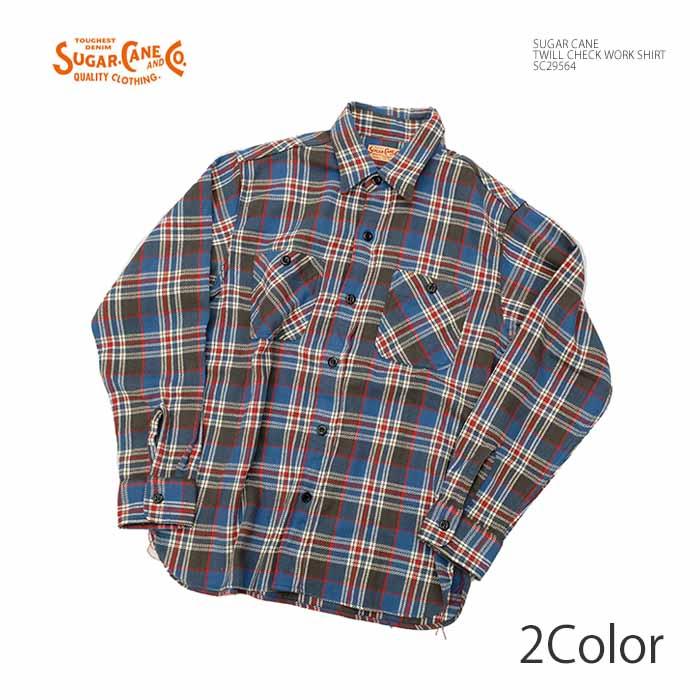 SUGAR CANE シュガーケーン SC29564 ツイルチェック ワークシャツ