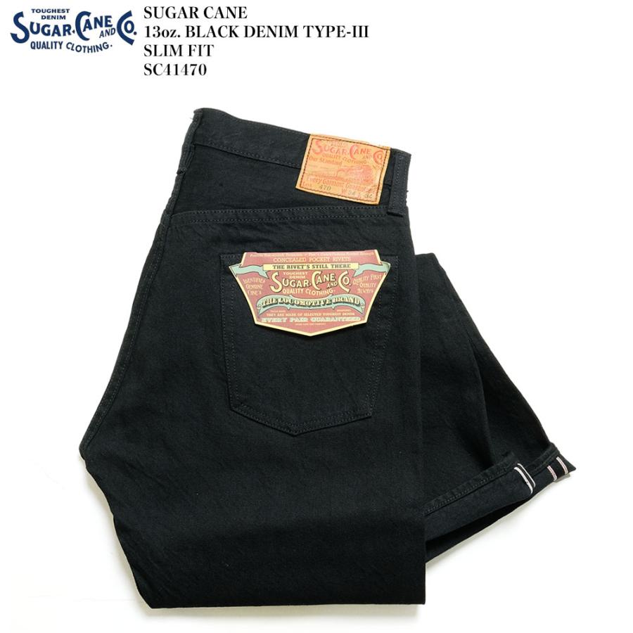 SUGAR CANE シュガーケーン SC41470 13oz ブラックデニム タイプ SUGAR CANE シュガーケーン SC41470 13oz ブラックデニム タイプ