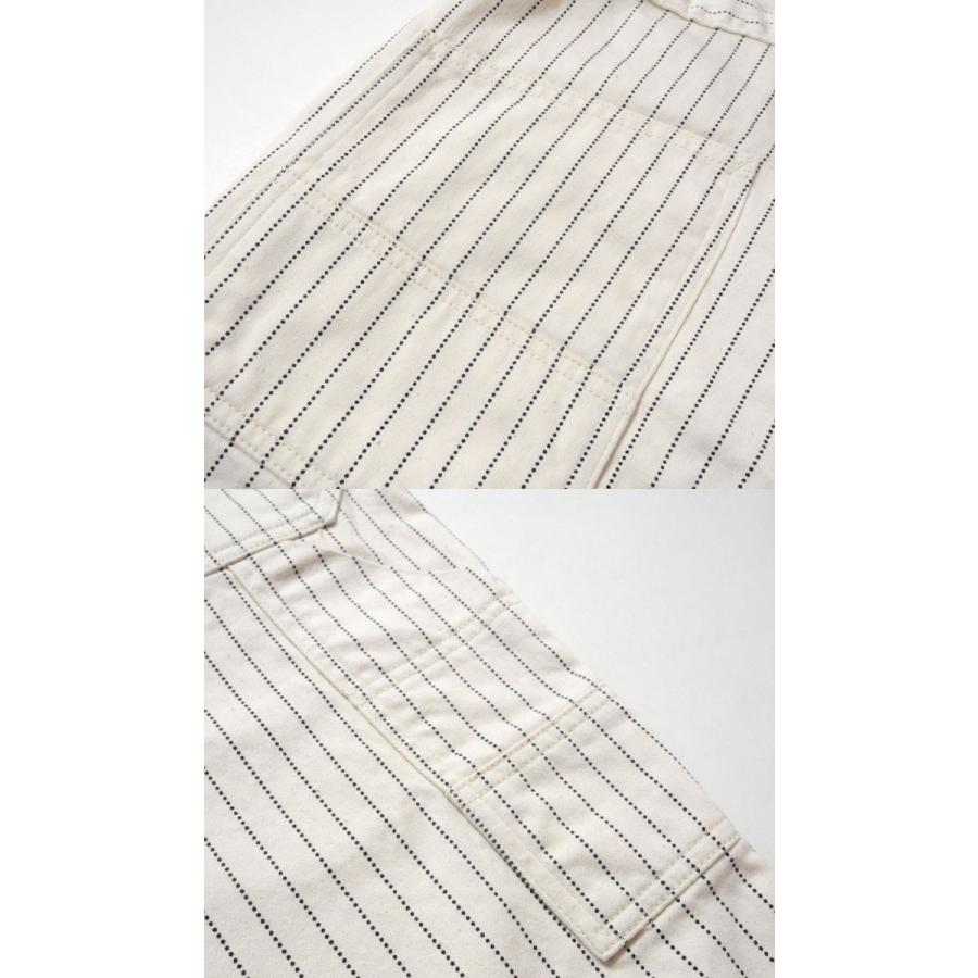 SUGARCANE（シュガーケーン）　FICTION ROMANCE　9oz. WHITE WABASH STRIPE 8POCKETS SHORTS SC51446｜hinoya-ameyoko｜06