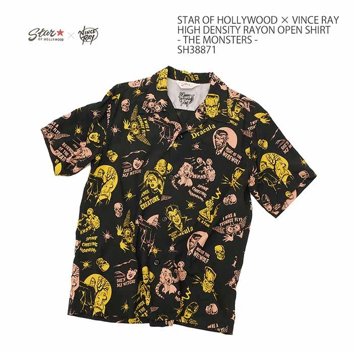 スターオブハリウッド　Vince Ray 半袖シャツ Lサイズ STAR OF HOLLYWOOD スターオブハリウッド×ヴィンス・レイ × VINCE RAY