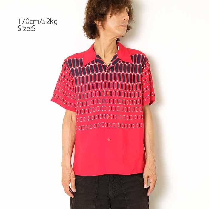 STAR OF HOLLYWOOD 幾何学模様50s レーヨンシャツsize M STAR OF HOLLYWOOD 幾何学模様50s レーヨンシャツsize M STAR OF