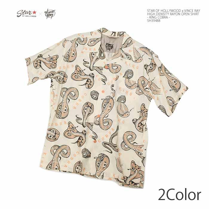 celt&cobra 半袖シャツ レーヨンリネンBK×WHブランキー　チバルード STAR OF HOLLYWOOD スターオブハリウッド SH39488 ハイデンシティ