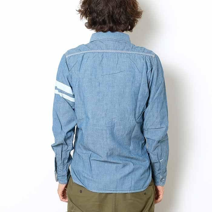 桃太郎ジーンズ（MOMOTARO JEANS） 長袖シャンブレー ワークシャツ