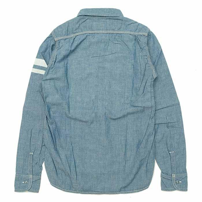 桃太郎ジーンズ（MOMOTARO JEANS） 長袖シャンブレー ワークシャツ