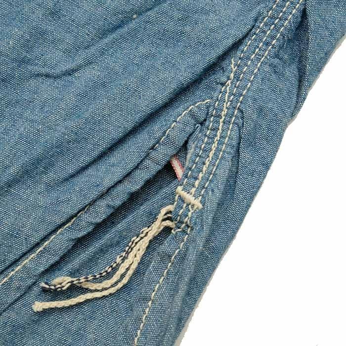 桃太郎ジーンズ（MOMOTARO JEANS） 長袖シャンブレー ワークシャツ