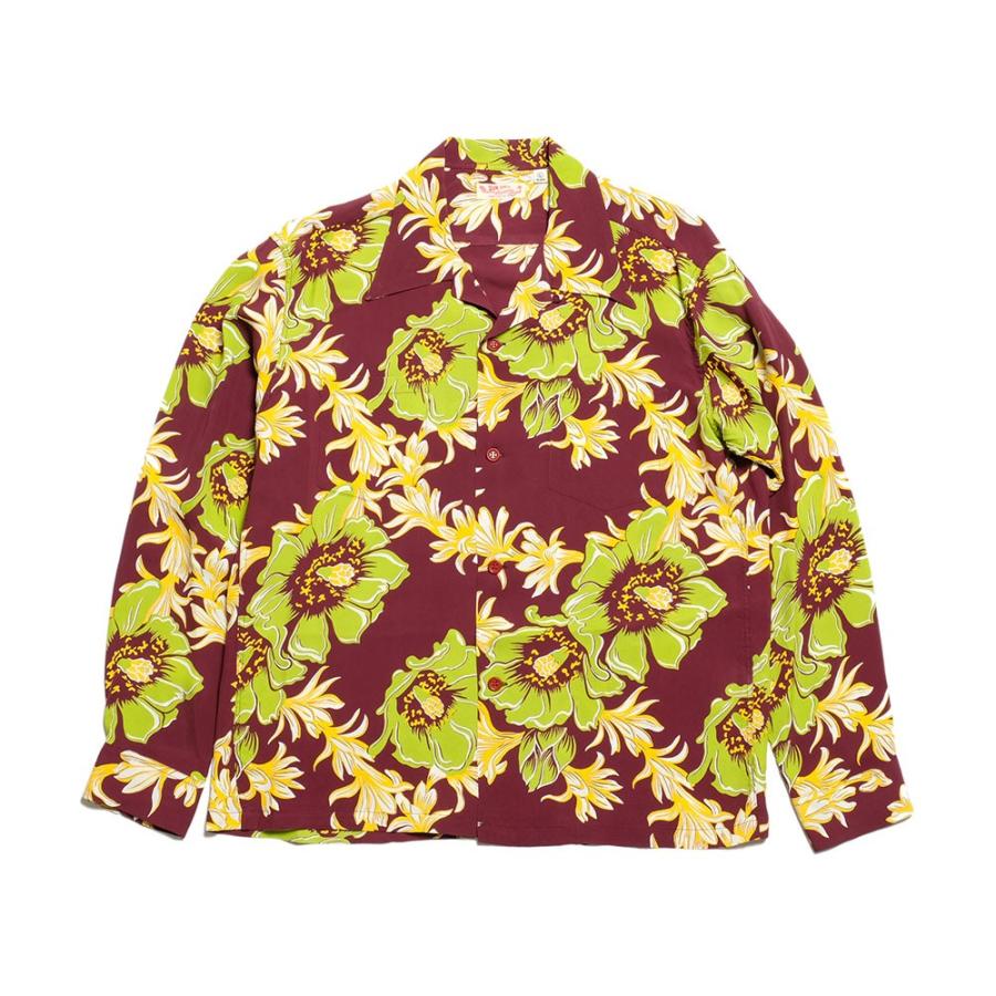 SUN SURF SURF（サンサーフ） 長袖レーヨン ハワイアンシャツ “NIGHT