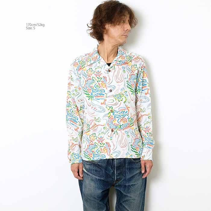 美品・XXL Sun Surf SS29201 長袖 レーヨン アロハシャツ SUN SURF サンサーフ SS29201 長袖 レーヨン ハワイアンシャツ