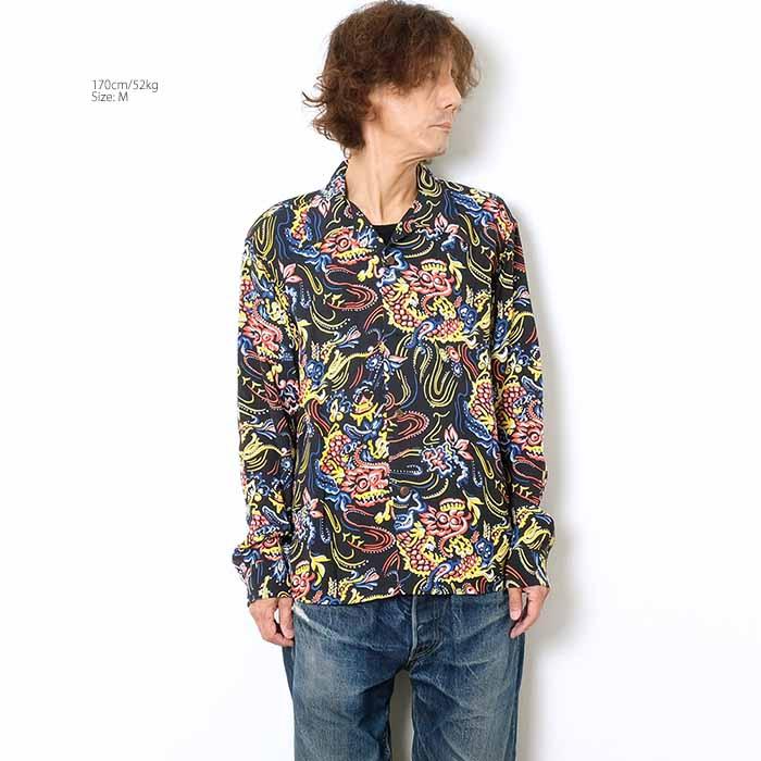 SUN SURF サンサーフ SS29201 長袖 レーヨン ハワイアンシャツ