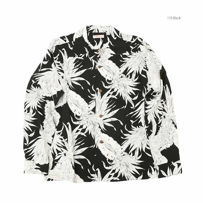 SUN SUPER HINOYA別注のハワイアンシャツ　XL SUN SURF サンサーフ SS29403 長袖 レーヨン ハワイアンシャツ