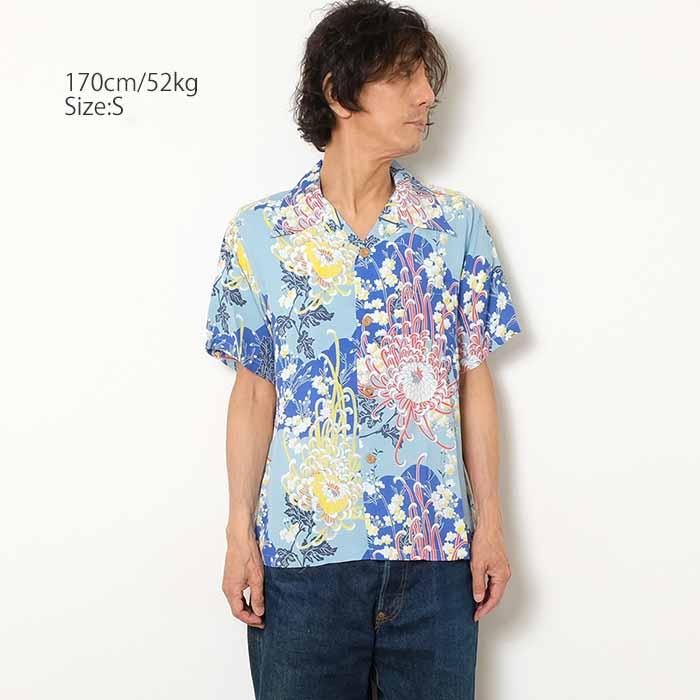 美品 23SS SUNSEA サンシー 半袖 テニス ポロ シャツ 318P▲ SUN SURF サンサーフ【SUN SURF】HAWAIIAN POLO SHIRT ポロシャツ 半袖
