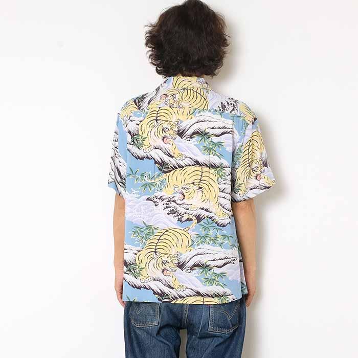 SUN SURF サンサーフ SS39014 アロハ ハワイアンシャツ レーヨン 縮緬