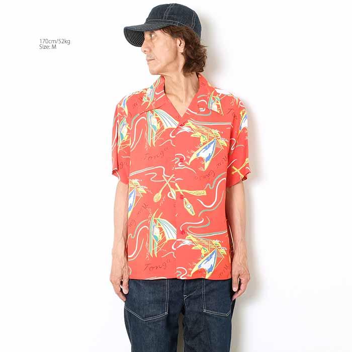 SUN SURF サンサーフ SS39215 半袖 レーヨン ハワイアンシャツ - SOUTH