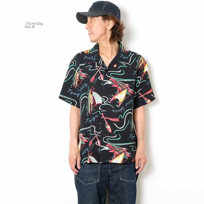 SUN SURF サンサーフ SS39215 半袖 レーヨン ハワイアンシャツ - SOUTH