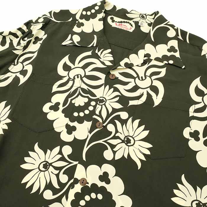 SUN SURF サンサーフ 店舗限定 SS39216LS 長袖 レーヨン ハワイアン