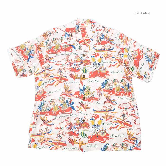 SUN SURF ハワイアンプリント 半袖シャツ XXL SUN SURF サンサーフ SS39411 半袖 レーヨン ハワイアンシャツ