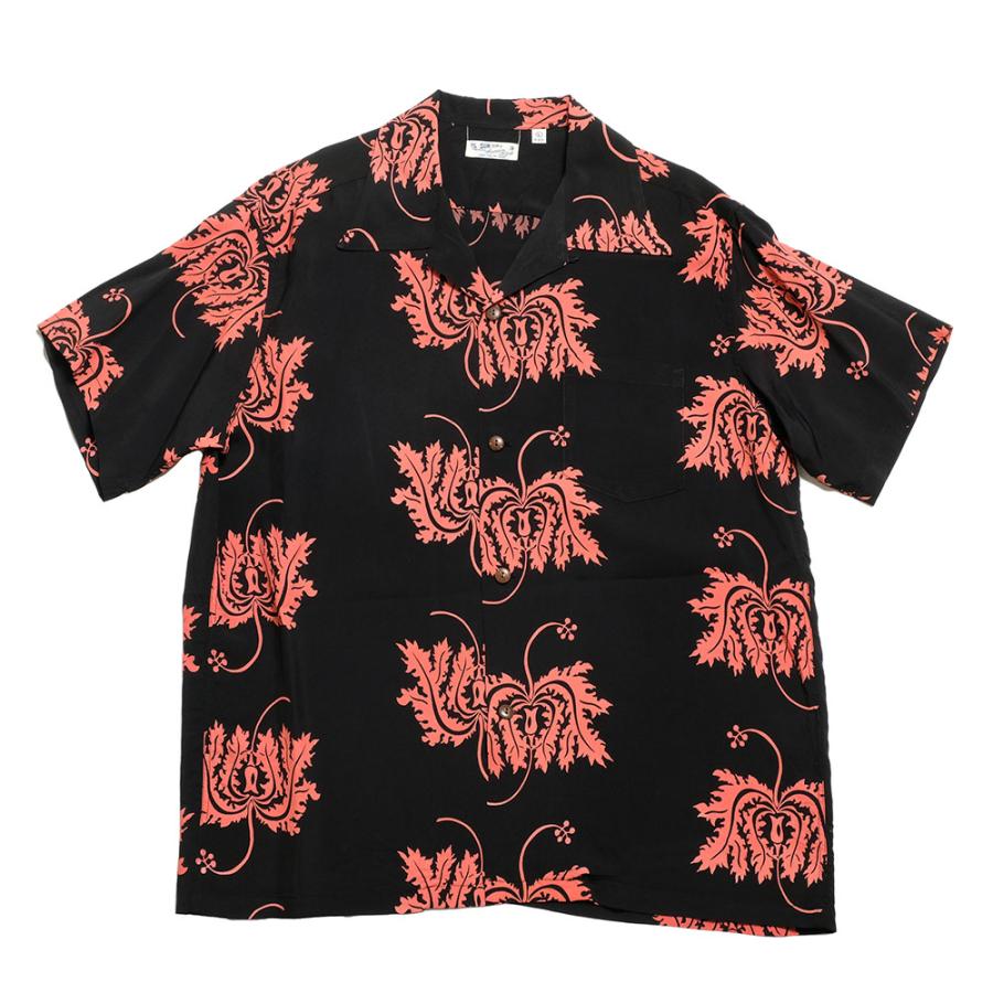 SUN SURF サンサーフ SS39412 半袖 レーヨン ハワイアンシャツ - CORAL