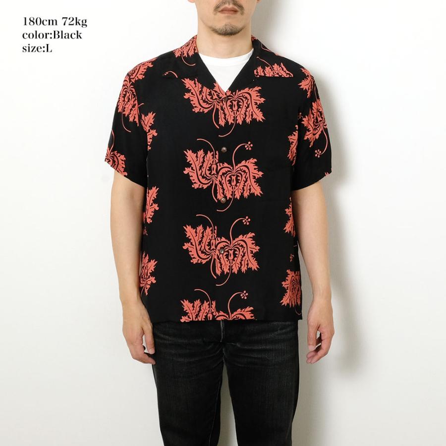 SUN SURF サンサーフ SS39412 半袖 レーヨン ハワイアンシャツ - CORAL