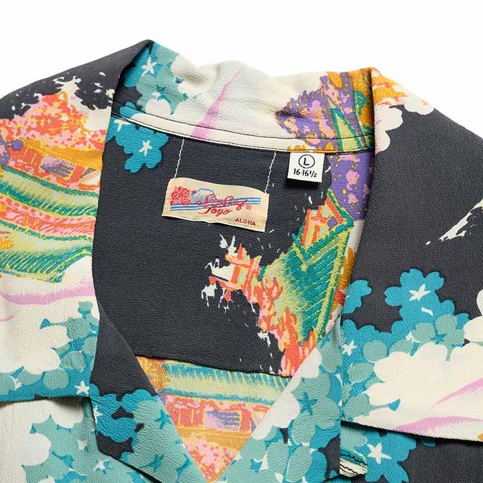 SUN SURF サンサーフ アロハシャツ SS39618 半袖 レーヨン ハワイアン